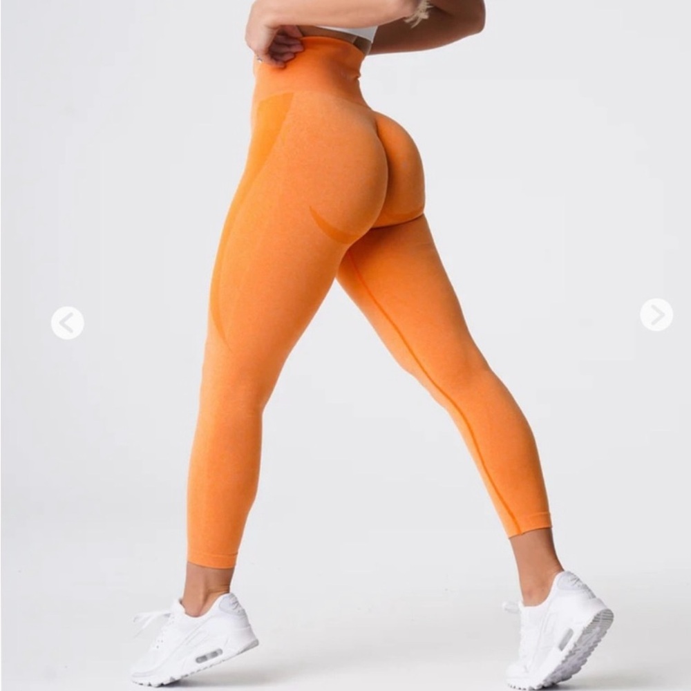 NVGTN Orange High-Waisted Leggings